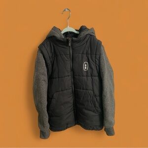 Bass Outdoor Big Boys Solid Hybrid Puffer Jacket Kids M (10/12)